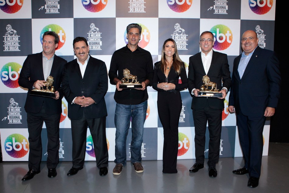 Premiação: Alberto Freitas (Agência Matriz), Ratinho (SBT), Bruno Prosperi (AlmapBBDO), Patricia Abravanel (SBT), Denis Alessandro (Zaffari) e Glen Valente (SBT)  Lourival Ribeiro 