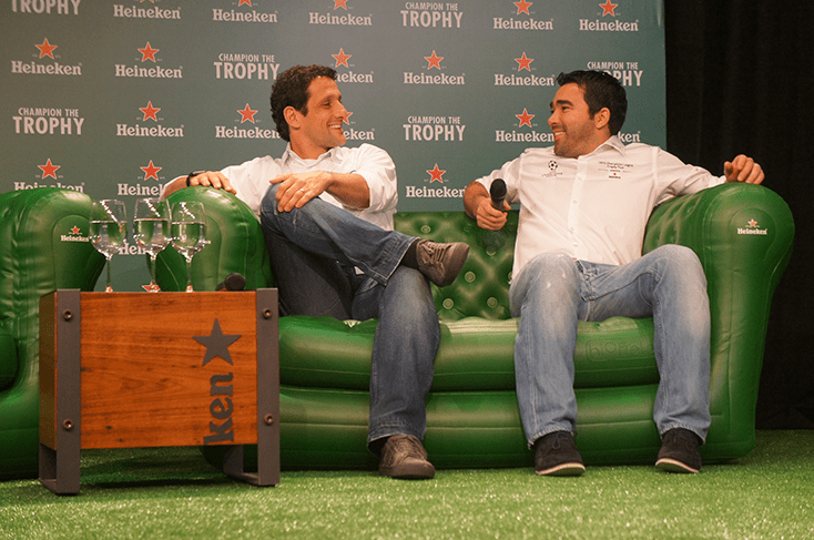 Belletti e Deco no bate papo com a imprensa