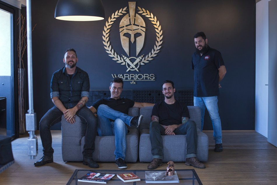 A equipe The Warriors: Niko Castilho, Adriano Costa, Daniel Soci e Thiago Cora