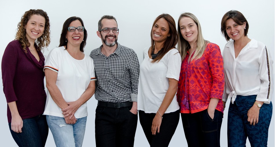 Liana Haje, Bia Bahia, Renato Villamarim, Patricia Silva, Maria Eugênia Oliveira e Claudia Sena.